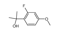 2-(2-fluoro-4-methoxyphenyl)propan-2-ol结构式