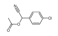 cyano(4-chlorophenyl)methyl acetate Structure
