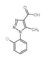 1-(2-氯苯基)-5-甲基-1H-[1,2,3]三唑-4-甲酸结构式