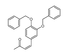 4-[3,4-bis(phenylmethoxy)phenyl]but-3-en-2-one结构式