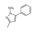 3-methyl-5-phenylpyrazol-1-amine结构式