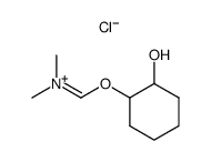 (2-Hydroxy-cyclohexyloxymethylene)-dimethyl-ammonium; chloride Structure