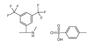 (S)-1-(3,5-双(三氟甲基)苯基)-N-甲基乙胺4-甲基苯磺酸结构式