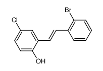 trans-2-bromo-5'-chloro-2'-hydroxystilbene结构式