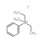 Benzenaminium,N,N-diethyl-N-methyl-, iodide (1:1)结构式