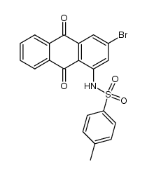 3-bromo-1-(toluene-4-sulfonylamino)-anthraquinone结构式