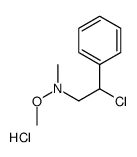 2-chloro-N-methoxy-N-methyl-2-phenylethanamine,hydrochloride Structure