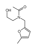 N-(2-hydroxyethyl)-N-[(5-methylfuran-2-yl)methyl]acetamide Structure