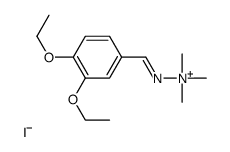 [(3,4-diethoxyphenyl)methylideneamino]-trimethyl-azanium iodide Structure