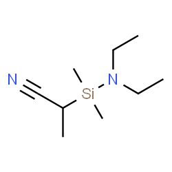 1-Cyanoethyl(diethylamino)dimethylsilane Structure