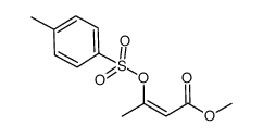 (Z)-3-(p-甲苯磺酰氧基)丁-2-烯酸甲酯结构式