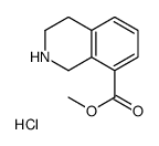甲基1,2,3,4-四氢异喹啉-8-甲酸甲酯盐酸盐结构式