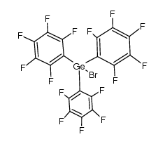 tris(pentafluorophenyl)germanium bromide结构式