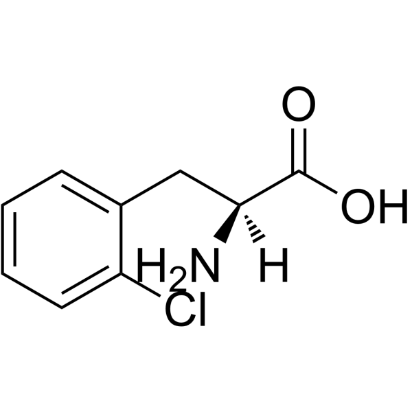 L-2-氯苯丙氨酸结构式