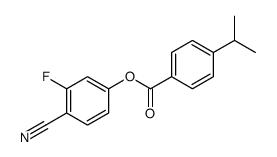 (4-cyano-3-fluorophenyl) 4-propan-2-ylbenzoate Structure