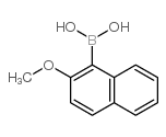 (2-甲氧基-1-萘基)硼酸结构式