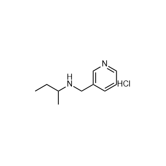 N-(3-Pyridinylmethyl)-2-butanamine hydrochloride (1:1) Structure