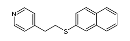 2-naphthyl 2-(4-pyridyl)ethyl sulfide Structure
