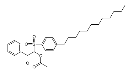 [1-(4-dodecylphenyl)sulfonyl-2-oxo-2-phenylethyl] acetate Structure
