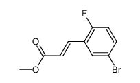 (E)-methyl 3-(5-bromo-2-fluorophenyl)acrylate Structure