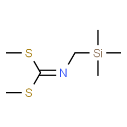 [(Trimethylsilyl)methyl]carbonimidodithioic acid dimethyl ester Structure