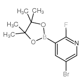 5-Bromo-2-fluoropyridine-3-boronic acid pinacol ester Structure
