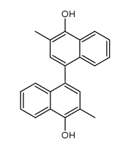 3,3'-dimethyl-[1,1']binaphthalenyl-4,4'-diol结构式