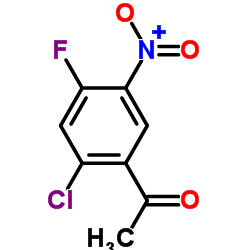 1-(2-Chloro-4-fluoro-5-nitrophenyl)ethanone Structure