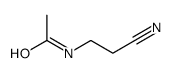 N-(2-cyanoethyl)acetamide结构式