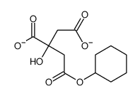 2-(2-cyclohexyloxy-2-oxoethyl)-2-hydroxybutanedioate结构式