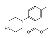 5-碘-2-(哌嗪-1-基)苯甲酸甲酯结构式