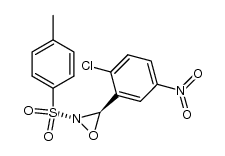 (R)-3-(2-chloro-5-nitrophenyl)-2-tosyl-1,2-oxaziridine结构式