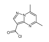 5,7-二甲基-吡唑并[1,5-a]嘧啶-3-羰酰氯结构式