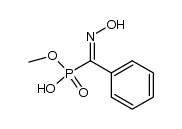 (E)-α-hydroxyiminobenzylphosphonic acid monomethyl ester Structure