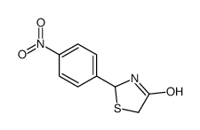 2-(4-nitrophenyl)-1,3-thiazolidin-4-one结构式