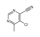 5-chloro-6-methylpyrimidine-4-carbonitrile Structure