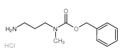 1-N-cbz-1-n-甲基-1,3-二氨基丙烷盐酸盐结构式