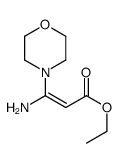 ethyl 3-amino-3-morpholin-4-ylprop-2-enoate结构式