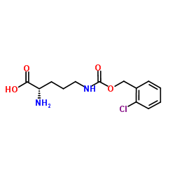 N'-(2-氯苄氧羰基)-L-鸟氨酸结构式