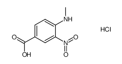 4-(methylamine)-3-nitrobenzoic acid hydrochloride Structure