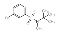 3-Bromo-N-(tert-butyl)-N-methylbenzenesulfonamide Structure