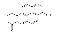 3-hydroxy-7,8,9,10-tetrahydrobenzo[a]pyren-7-one结构式