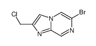 6-bromo-2-(chloromethyl)imidazo[1,2-a]pyrazine结构式