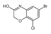 6-BROMO-8-CHLORO-2H-BENZO[B][1,4]OXAZIN-3(4H)-ONE Structure