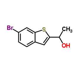 1-(6-Bromo-1-benzothiophen-2-yl)ethanol Structure