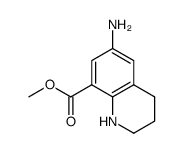 8-Quinolinecarboxylicacid,6-amino-1,2,3,4-tetrahydro-,methylester(9CI)结构式
