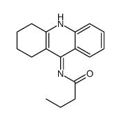 N-(1,2,3,4-tetrahydroacridin-9-yl)butanamide Structure