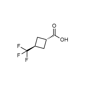 反式-3-(三氟甲基)环丁烷-1-羧酸结构式