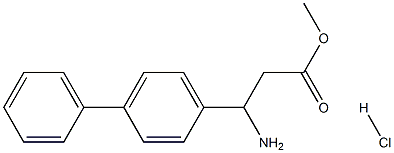 Methyl 3-([1,1'-biphenyl]-4-yl)-3-aminopropanoate hydrochloride Structure