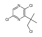 2,5-dichloro-3-(1-chloro-2-methylpropan-2-yl)pyrazine结构式
